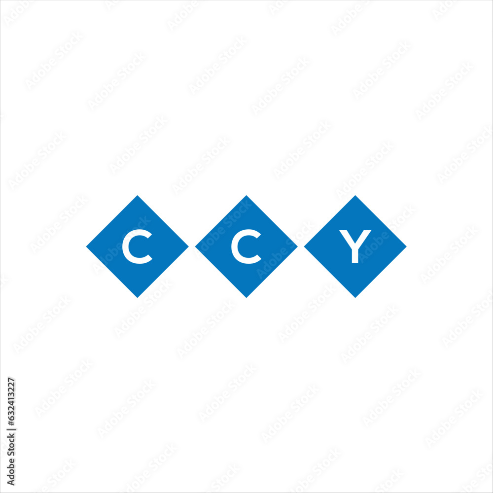 CCY letter technology logo design on white background. CCY creative initials letter IT logo concept. CCY setting shape design
