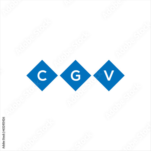 Fototapeta Naklejka Na Ścianę i Meble -  CGV letter technology logo design on white background. CGV creative initials letter IT logo concept. CGV setting shape design
