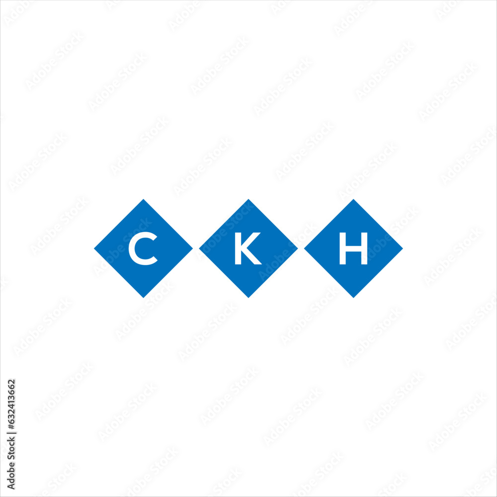 CKH letter technology logo design on white background. CKH creative initials letter IT logo concept. CKH setting shape design
