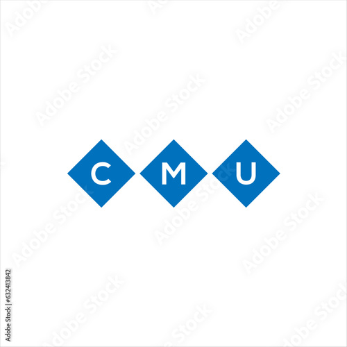 Fototapeta Naklejka Na Ścianę i Meble -  CMU letter technology logo design on white background. CMU creative initials letter IT logo concept. CMU setting shape design
