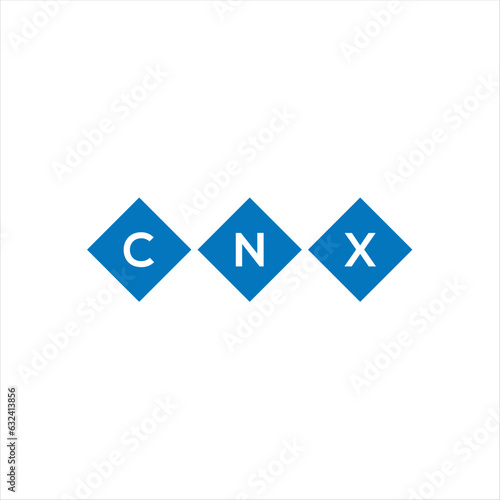 CNX letter technology logo design on white background. CNX creative initials letter IT logo concept. CNX setting shape design
 photo