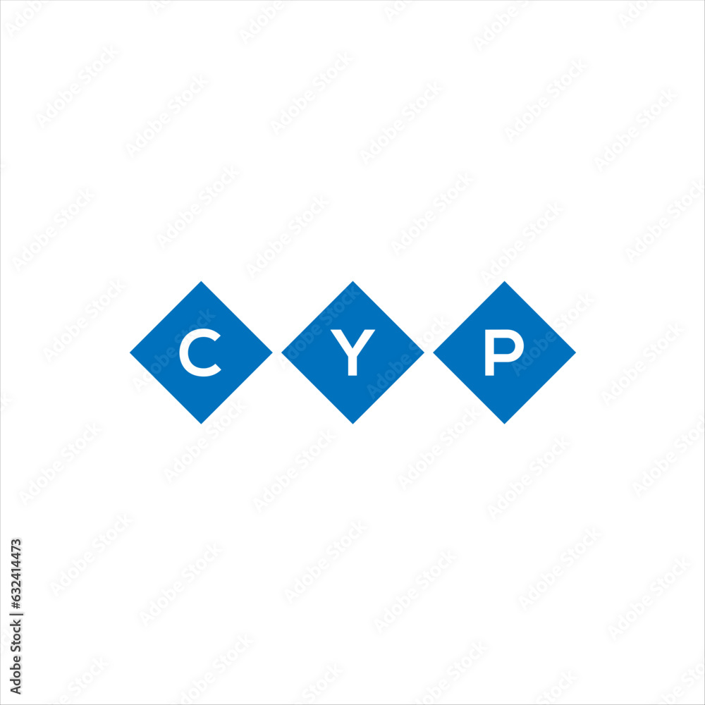 CYP letter technology logo design on white background. CYP creative initials letter IT logo concept. CYP setting shape design
