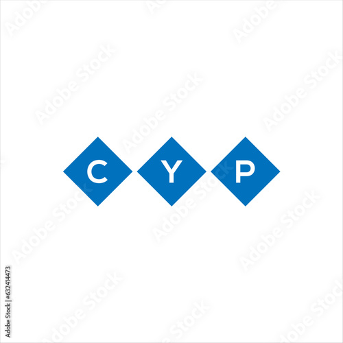 Fototapeta Naklejka Na Ścianę i Meble -  CYP letter technology logo design on white background. CYP creative initials letter IT logo concept. CYP setting shape design

