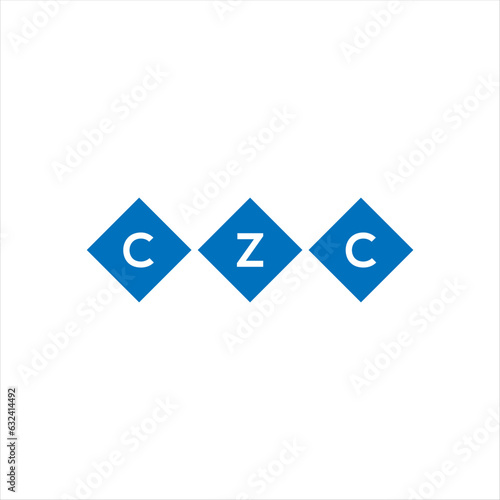 Fototapeta Naklejka Na Ścianę i Meble -  CZC letter technology logo design on white background. CZC creative initials letter IT logo concept. CZC setting shape design
