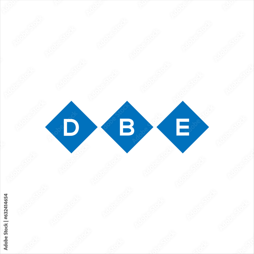DBE letter technology logo design on white background. DBE creative initials letter IT logo concept. DBE setting shape design

