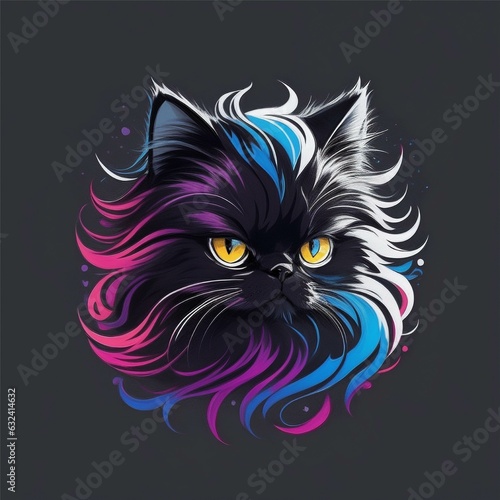 Persian cat image design