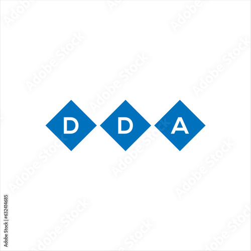 Fototapeta Naklejka Na Ścianę i Meble -  DDA letter technology logo design on white background. DDA creative initials letter IT logo concept. DDA setting shape design
