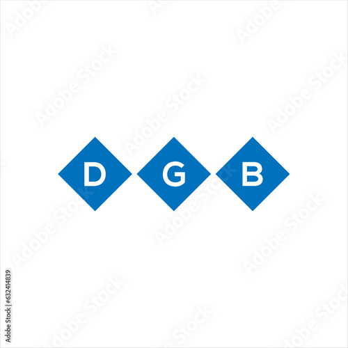 Fototapeta Naklejka Na Ścianę i Meble -  DGB letter technology logo design on white background. DGB creative initials letter IT logo concept. DGB setting shape design
