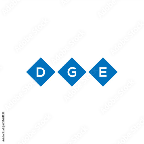 Fototapeta Naklejka Na Ścianę i Meble -  DGE letter technology logo design on white background. DGE creative initials letter IT logo concept. DGE setting shape design
