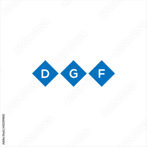 Fototapeta Naklejka Na Ścianę i Meble -  DGF letter technology logo design on white background. DGF creative initials letter IT logo concept. DGF setting shape design
