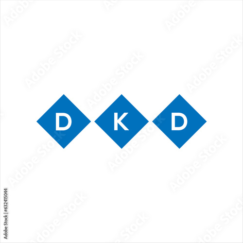DKD letter technology logo design on white background. DKD creative initials letter IT logo concept. DKD setting shape design 