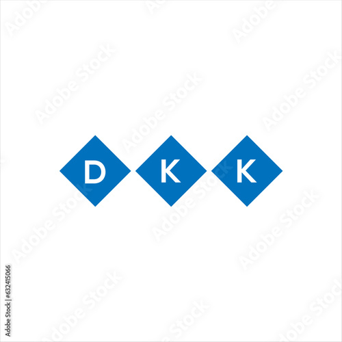 DKK letter technology logo design on white background. DKK creative initials letter IT logo concept. DKK setting shape design 