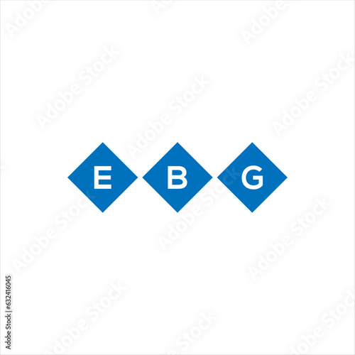 Fototapeta Naklejka Na Ścianę i Meble -  EBG letter technology logo design on white background. EBG creative initials letter IT logo concept. EBG setting shape design

