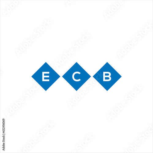 Fototapeta Naklejka Na Ścianę i Meble -  ECB letter technology logo design on white background. ECB creative initials letter IT logo concept. ECB setting shape design

