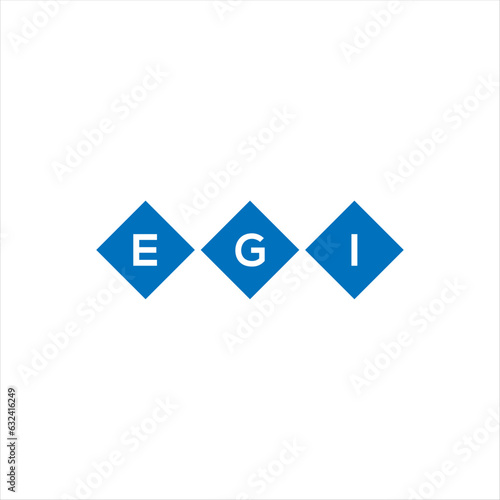 EGI letter technology logo design on white background. EGI creative initials letter IT logo concept. EGI setting shape design
