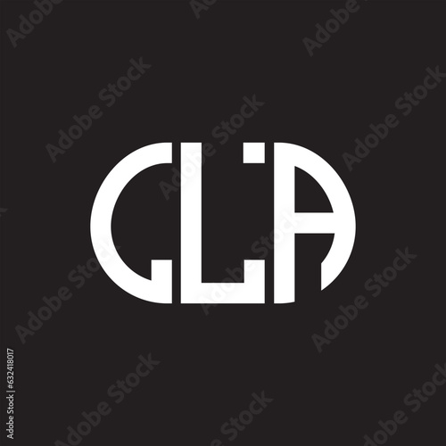 CLA letter technology logo design on black background. CLA creative initials letter IT logo concept. CLA setting shape design
