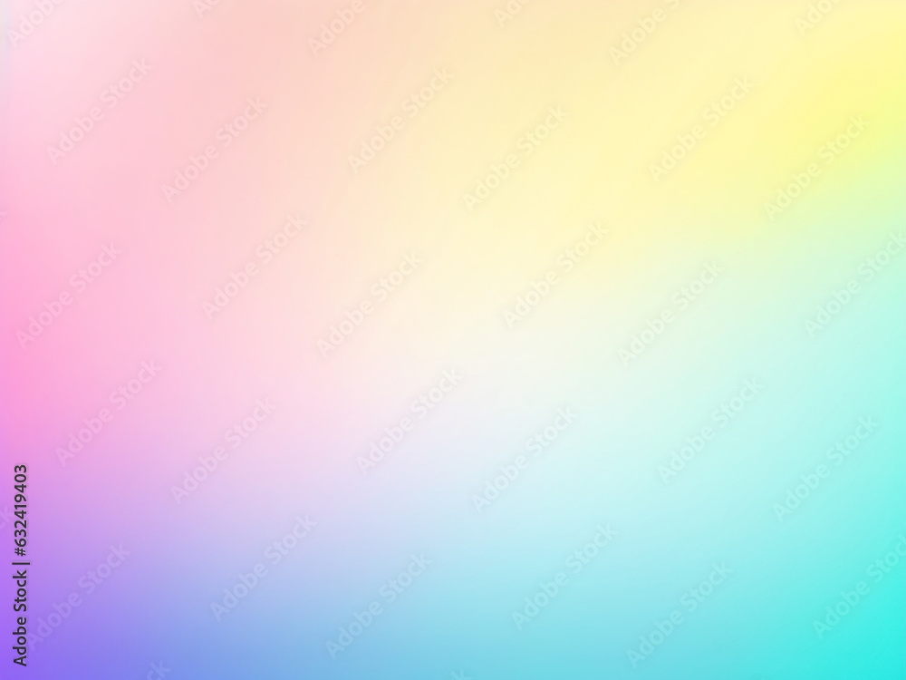 Rainbow pastel color background blends a spectrum of delicate hues, creating a soothing and visually pleasing ambiance.