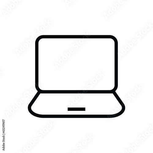 Laptop computer notebook vector icon