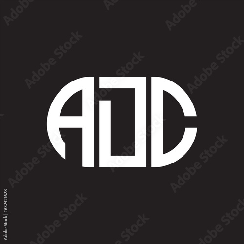 AJC letter technology logo design on black background. AJC creative initials letter IT logo concept. AJC setting shape design 