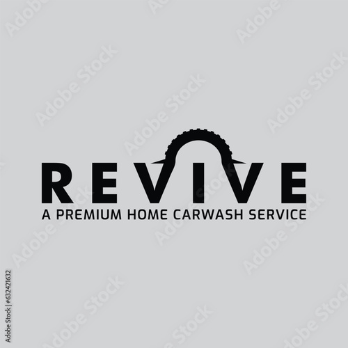 A modern car logo, Car wash logo, Car service logo