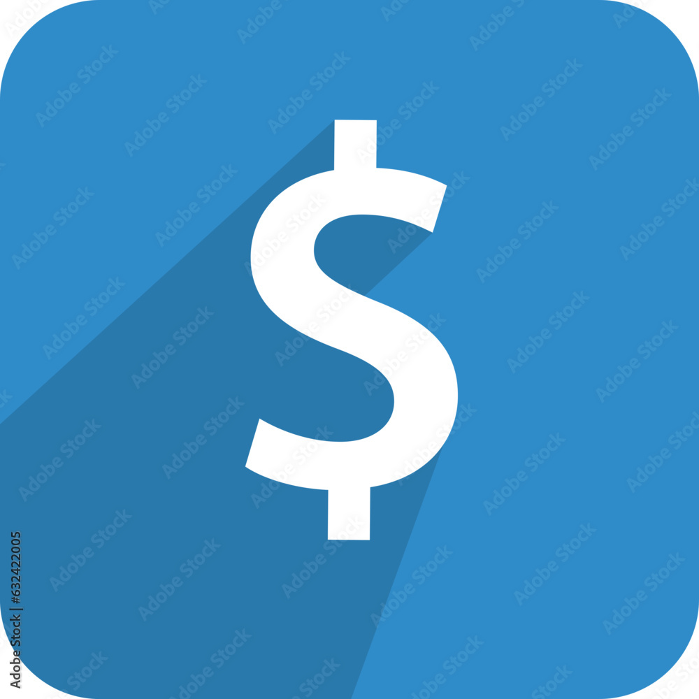 Vector money icon, symbol logo template on button Vector money icon, symbol logo template on button