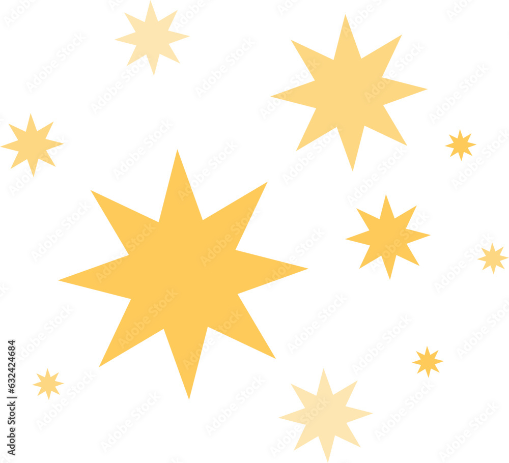 Vector flat star sparkle firework, Decoration twinkle, shiny flash. Vector flat star sparkle firework, Decoration twinkle, shiny flash.