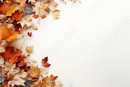 Realistic Autumn Background  Embrace the Season s Beauty Created with Generative AI
