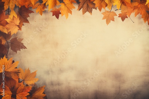 Realistic Autumn Background, Embrace the Season's Beauty Created with Generative AI