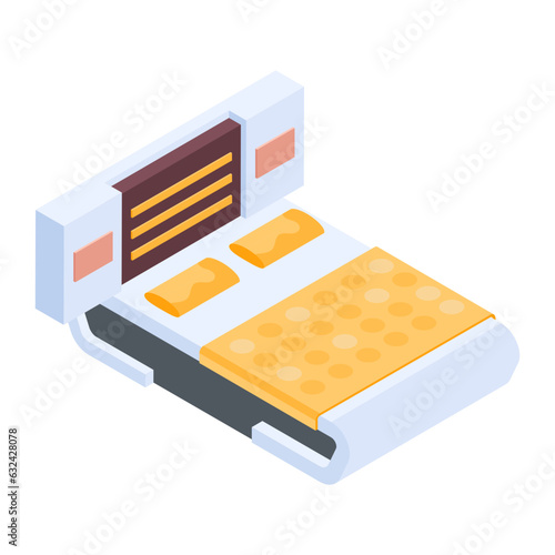 Pack of Bedroom Isometric Icons  

