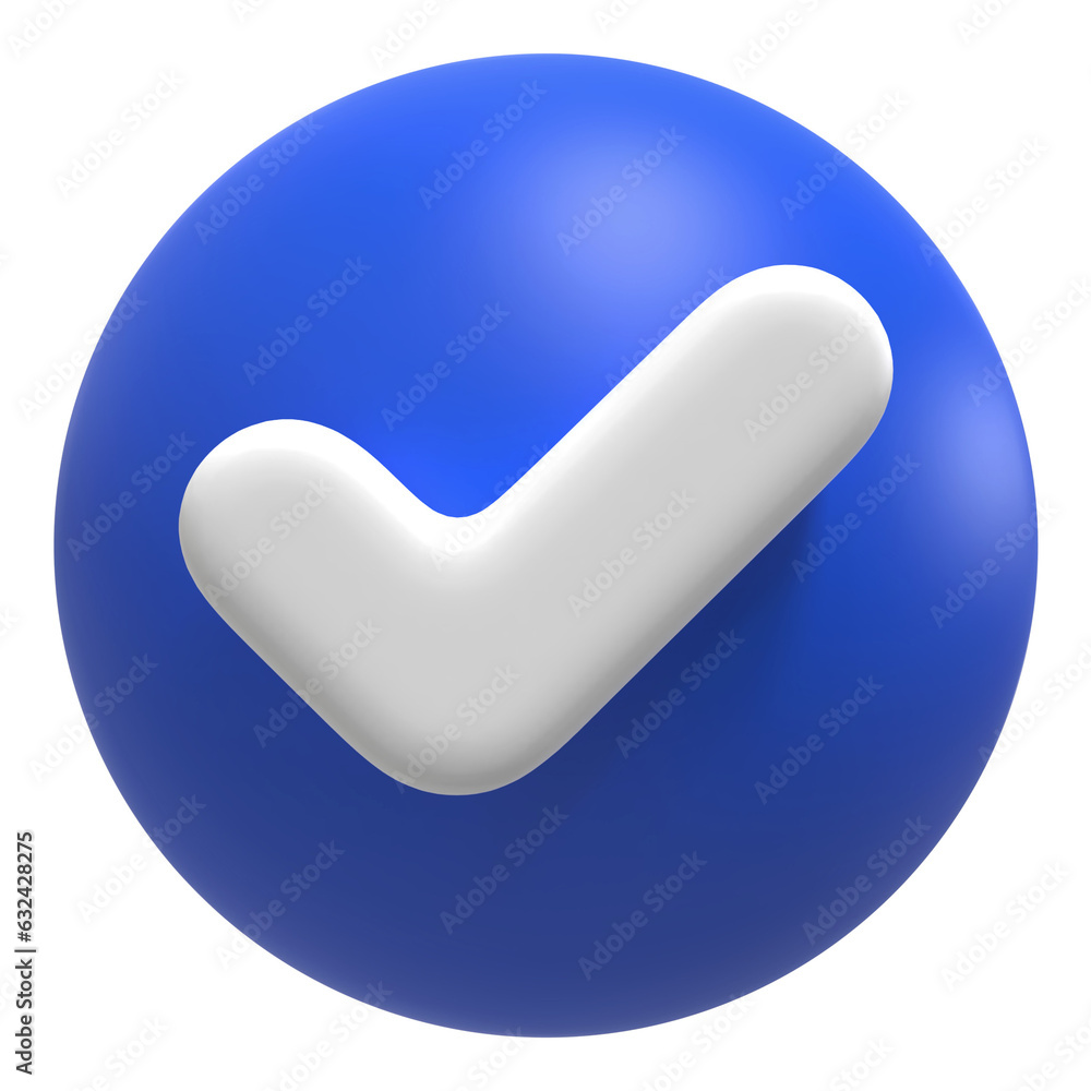 3D Icon Checkmark 3D Icon Checkmark