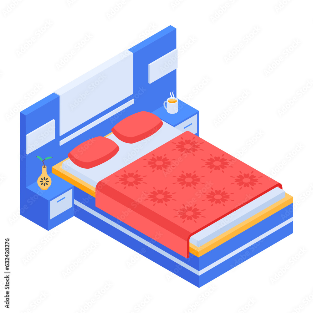 Pack of Modern Bedrooms Isometric Icons
Pack of Modern Bedrooms Isometric Icons