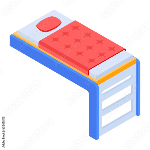 Pack of Modern Bedrooms Isometric Icons  

