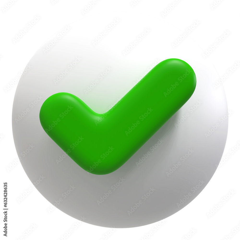 3D Icon Checkmark 3D Icon Checkmark