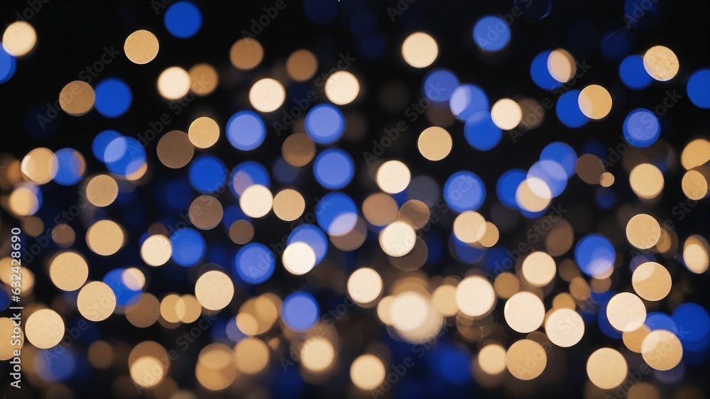 Blue and Gold bokeh in the background Blue and Gold bokeh in the background