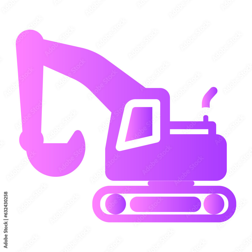 Digger, line icon