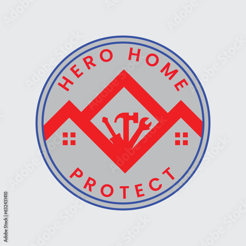 A modern home logo, Real estate logo,