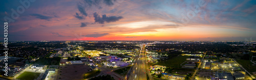 Aerial panorama Houston Texas from very far © Felix Mizioznikov