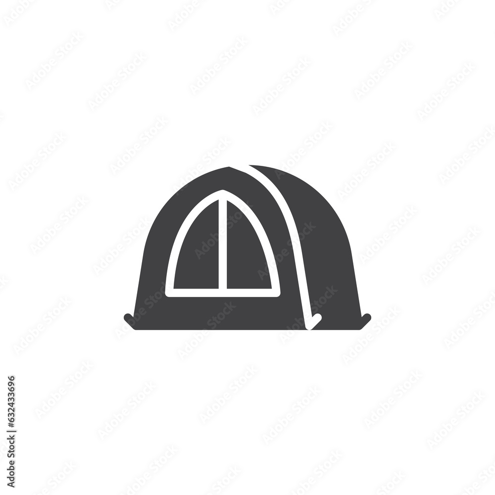 Camping tent vector icon Camping tent vector icon