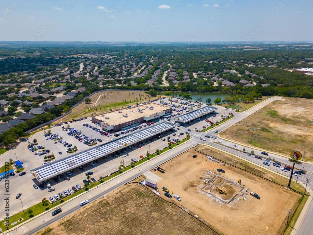 Aerial Photo Bucees Buc Ees Gas Station Denton Texas Stock Photo aerial-photo-bucees-buc-ees-gas-station-denton-texas-stock-photo