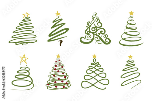 Swirly Christmas tree