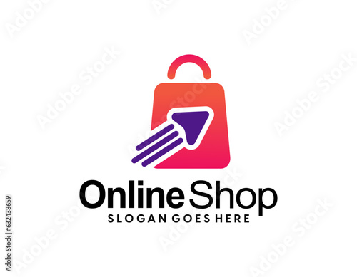 Online Shop logo designs template, Phone Shop logo symbol icon, Logo template icon