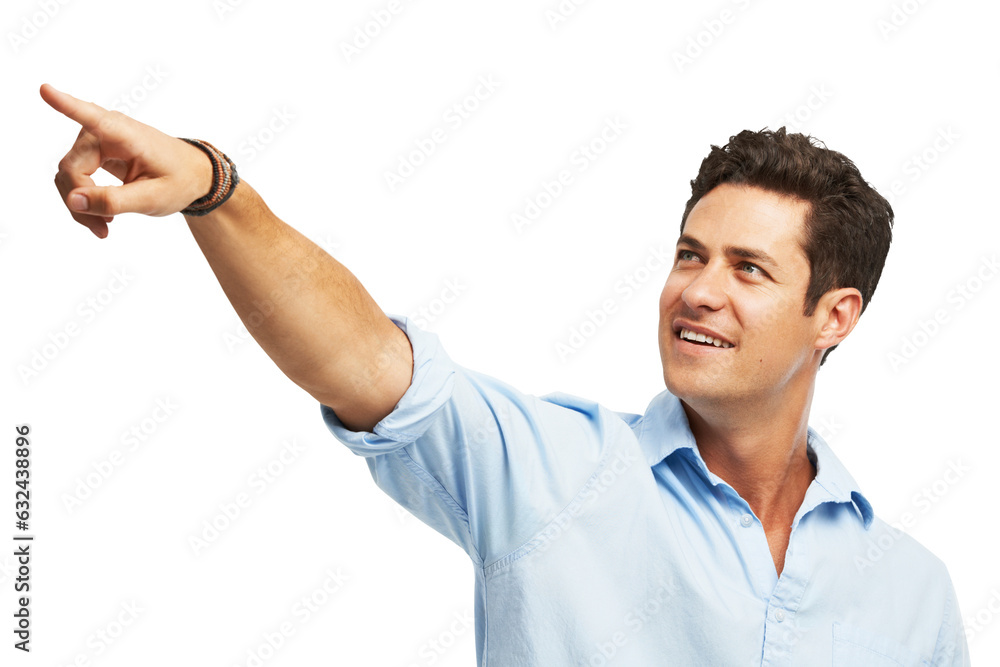 Pointing, marketing and business man for direction on isolated, png and transparent background. Information, presentation and male person with hand gesture for promotion, announcement and news Pointing, marketing and business man for direction on isolated, png and transparent background. Information, presentation and male person with hand gesture for promotion, announcement and news