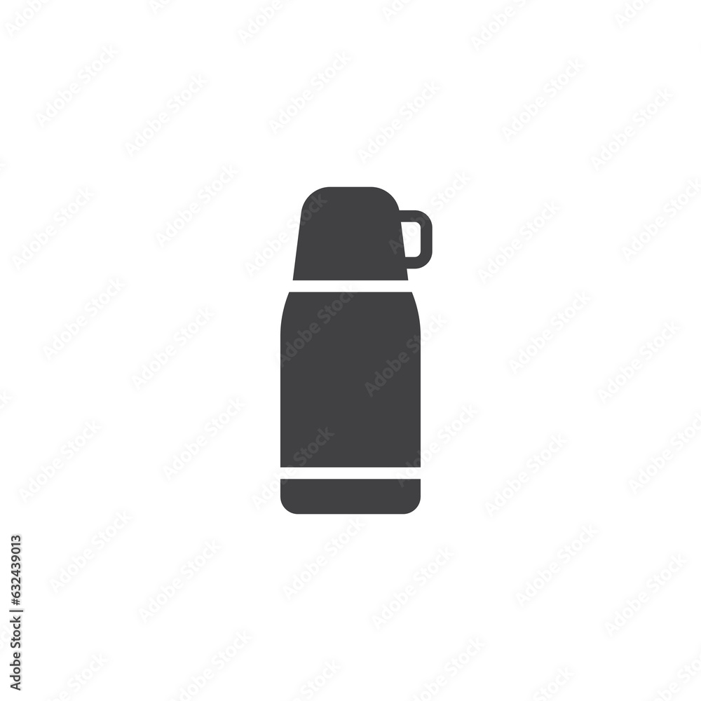 Hot drink thermos vector icon Hot drink thermos vector icon