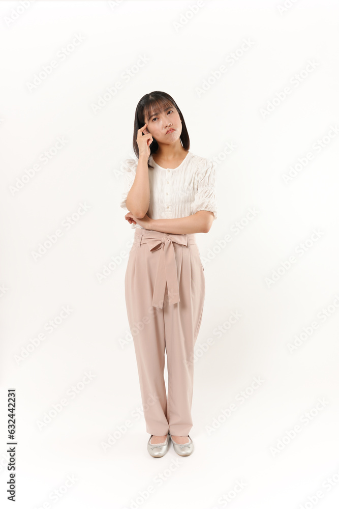 考えている女性 考えている女性