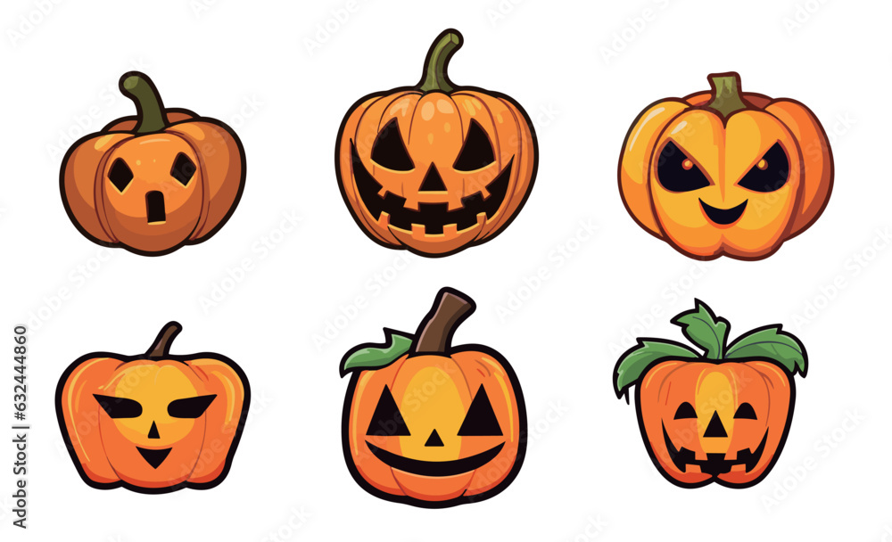ハロウィンのかぼちゃのイラスト ハロウィンのかぼちゃのイラスト