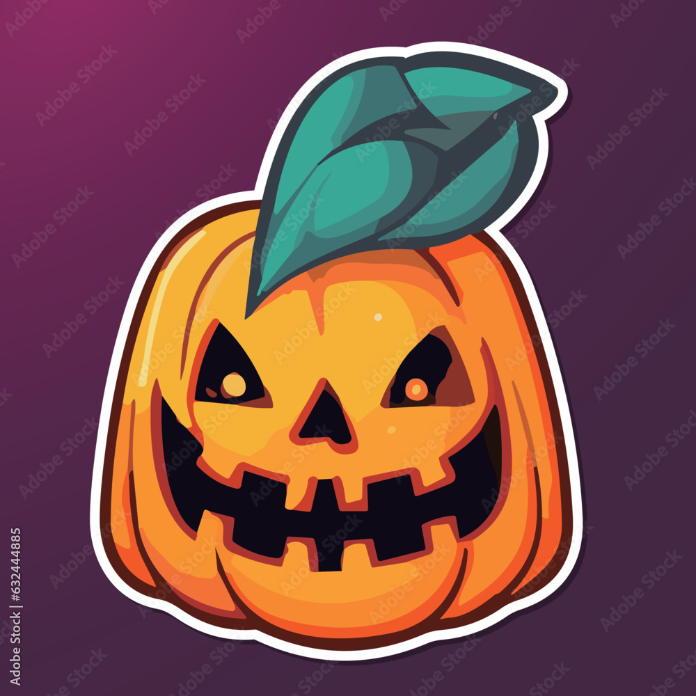 Fototapeta premium ハロウィンのかぼちゃのイラスト