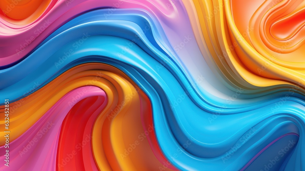 Fototapeta premium Beautiful Colorful Abstract Background. Created Generative Ai