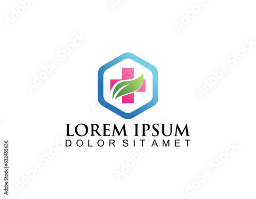 Medical pharmacy logo design template.- vector illustrator