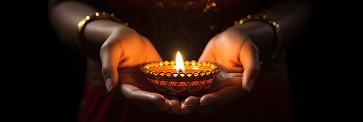 Diwali is an Indian holiday, the festival of fire. Lotus flowers and diyas oil lamps. With Generative AI technology