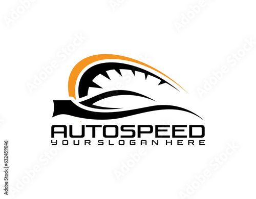 Sports car logo icon set. Motor vehicle dealership emblems. Auto silhouette garage symbols. Vector illustration.